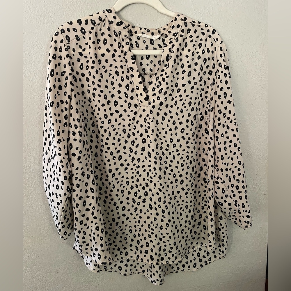 Lush leopard print blouse